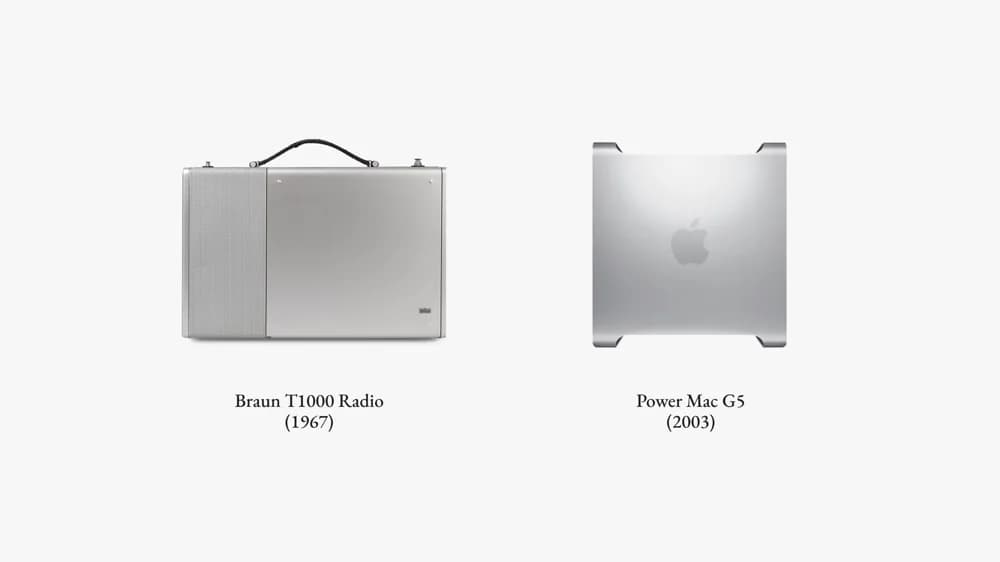 Braun T1000 Radio vs. Apple Power Mac G5